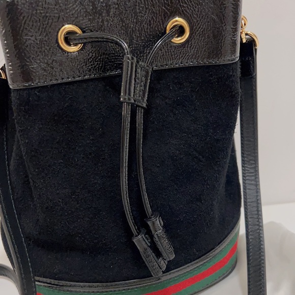 BNWT* Gucci Ophidia Small Suede Bucket Bag - Picture 2 of 11